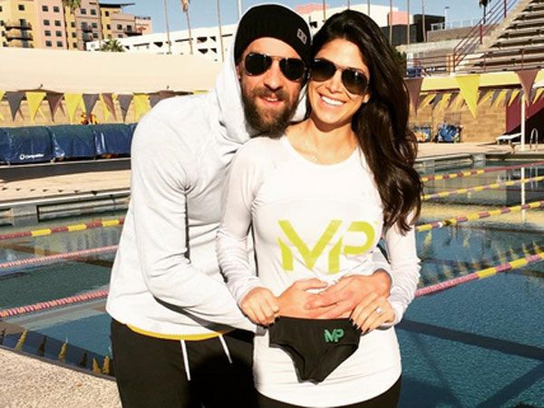 Swim star Michael Phelps and his fiancee are expecting a baby. (Supplied)