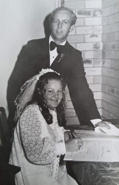 Gaye & Mervyns Wedding 1972.