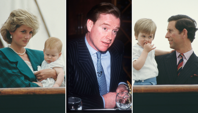 King Charles, Princess Diana, Prince Harry, Prince William, James Hewitt