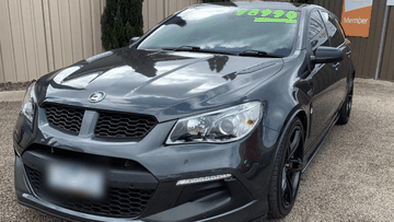 A $100,000 Holden has been stolen from a caryard in Mansfield, Victoria.