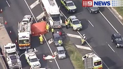 The accident caused major traffic delays. (9NEWS)