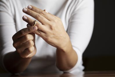 woman at work wedding ring