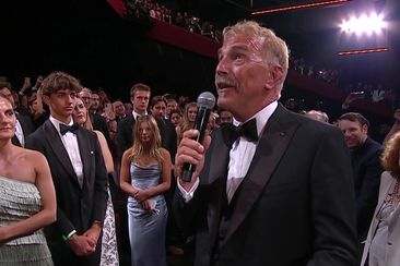 Kevin Costner gives speech at Cannes Film Festival for film Horizon: An American Saga
