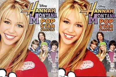 Miley Cyrus aka Hannah Montana gained porcelain veneers on the DVD cover of the show in 2008.