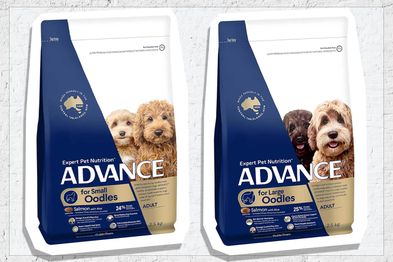 9PR: Advance Adult Large Oodles Salmon with Rice Dry Dog Food, 13kg and Advance Adult Small Oodles Salmon with Rice Dry Dog Food, 13kg