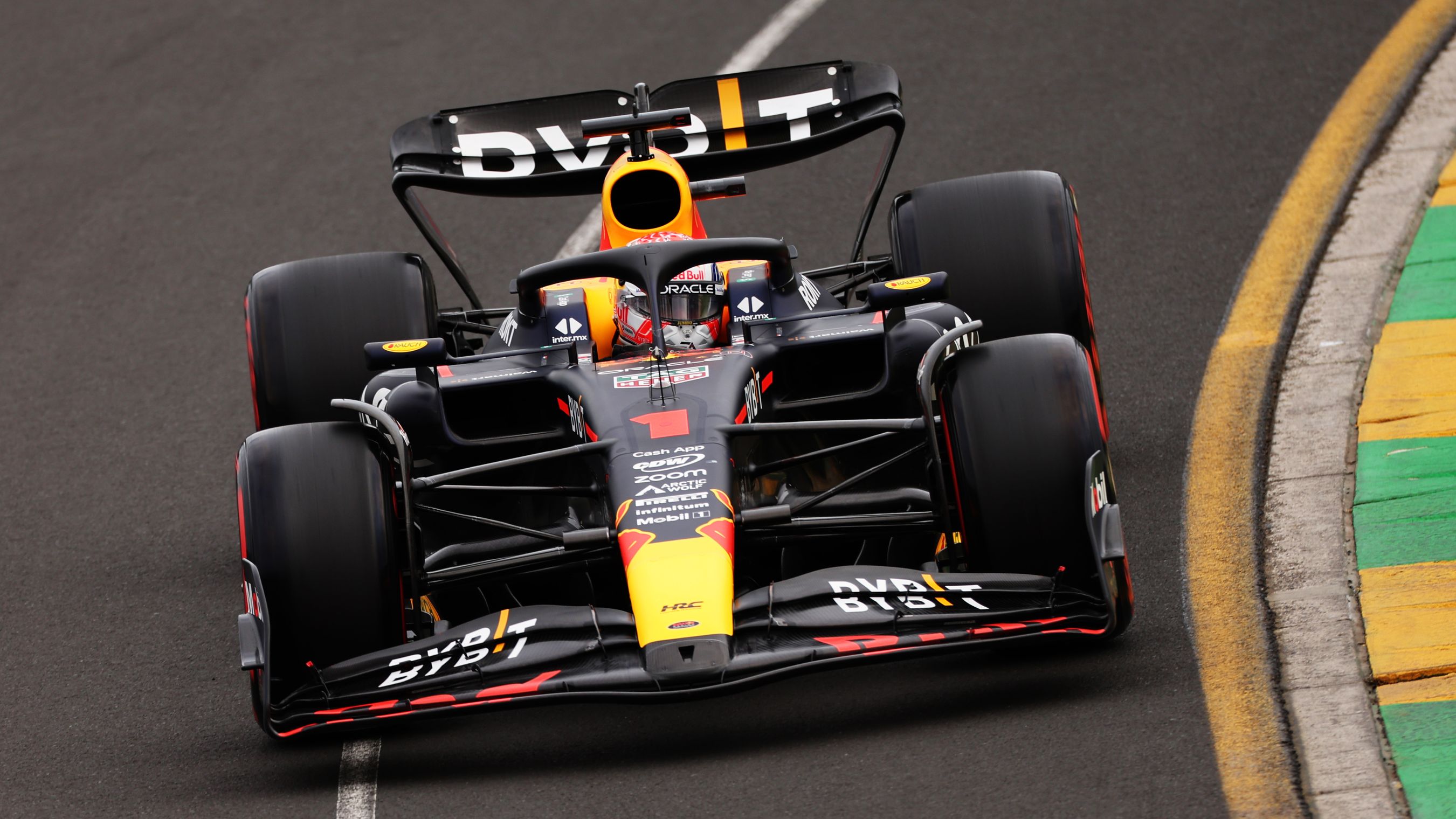 Max Verstappen during qualifying ahead of the Australian Grand Prix.