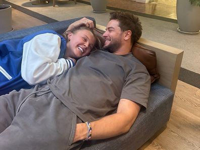 JoJo Siwa and Chris Hughes celebrate her 22nd birthday in America