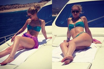 Wow, Iggy <i>really </i>loves this yacht! And who can blame her?<br/><br/>(Image: Instagram)