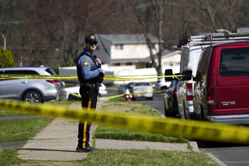 Police respond after a shooting in Levittown, Pennsylvania.