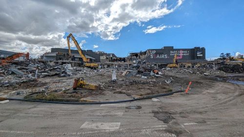 The site is currently under demolition.