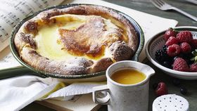 Annabel Crabb's puffy pancake with honey and orange syrup