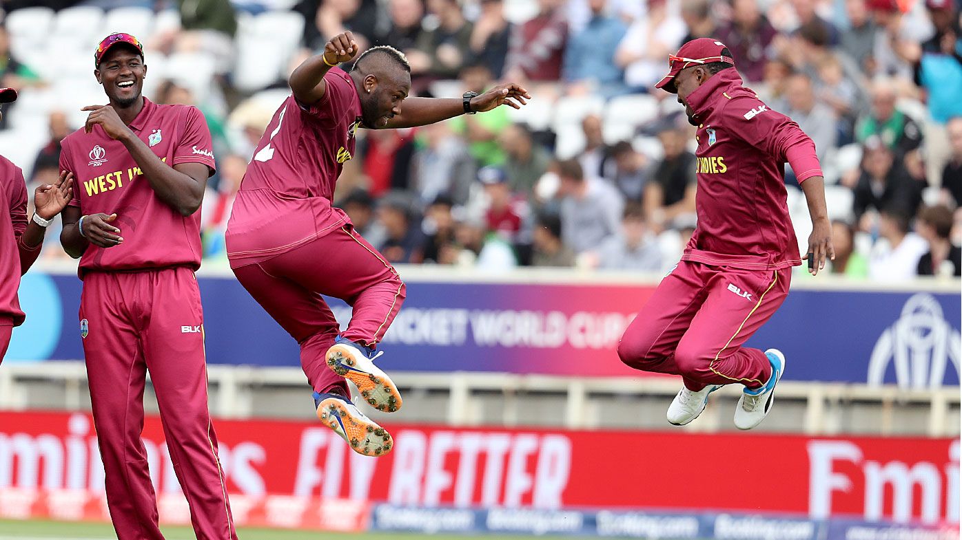 West Indies' bowler Andre Russell
