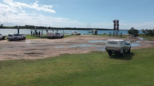 One man has died and one has been injured after being thrown from a moving boat in ﻿Bundaberg, Queensland this morning.