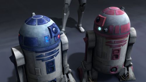 R2-D2 and R2-KT in The Clone Wars. (Lucasfilm/Disney)