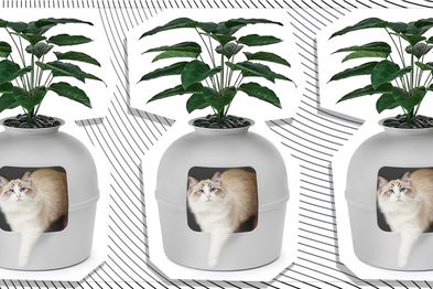 9PR: Bundle and Bliss Secret Pot Plant Litter Box, Soft Grey