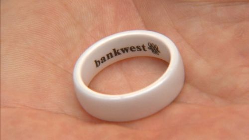 The ring is Bankwest's newest form of contactless payment (Supplied).
