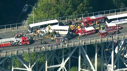 Two buses have collided in Seattle. (Supplied)