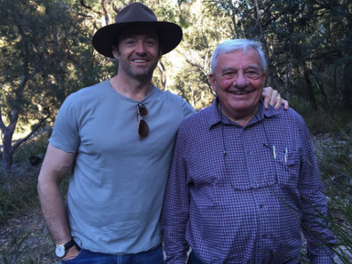 Hugh Jackman with his father Christoper.