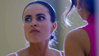 MAFS bride Bronte Schofield looking furious