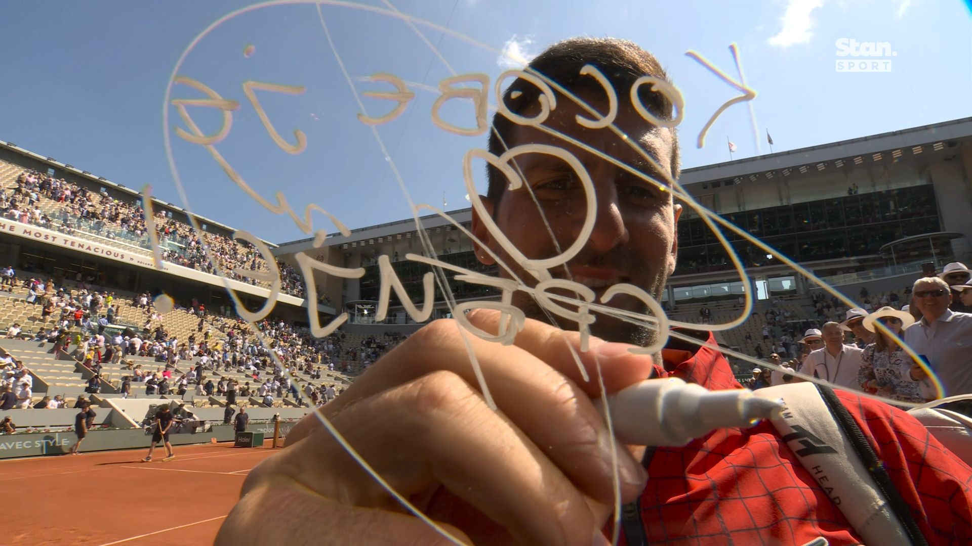 Djokovic draws criticism from Kosovo tennis federation for written camera message