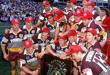 Who did the Brisbane Broncos defeat in the 1992 and 1993 grand finals?