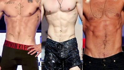 We have a theory: If you've seen dozens of amazing six packs, you've pretty much seen them all.<br/><br/>We're not saying we ever tire of looking. But tattoos and distinguishing body marks aside, there's probably more variety in the six packs you drink than the ones you drool over.<br/><br/>Do you agree? Well, here's a test: Can you guess the owner of the following abs? Each six-pack snap is followed by the hot celeb who calls them his own.