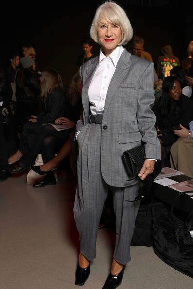 Dame Helen Mirren at the Stella McCartney Womenswear Spring/Summer 2026 show as part of Paris Fashion Week on September 30, 2025 in Paris, France.