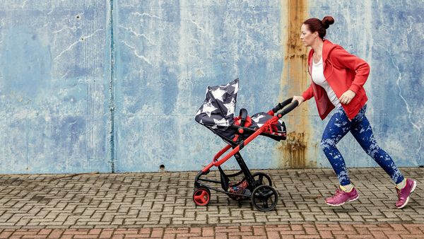 Exercising with pram