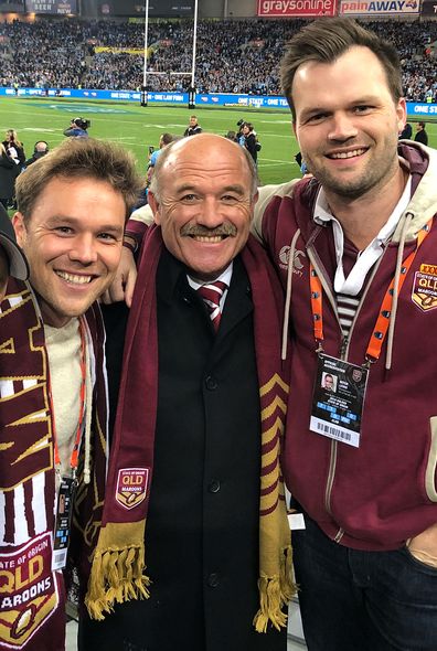 Lincoln Lewis, dad Wally Lewis, football game, NRL, State of Origin, 2018