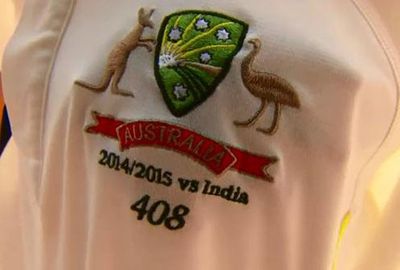 Australian players had Hughes' number stitched onto their shirts.