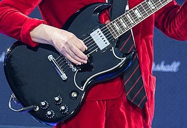 Which guitar manufacturer produces Angus Young's SG?
