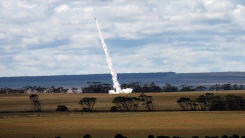 Air Force launched its first ever sub-orbital rocket from Australia to the edge of space. The payload included an Australian-designed and made miniature radio frequency receiver prototype.