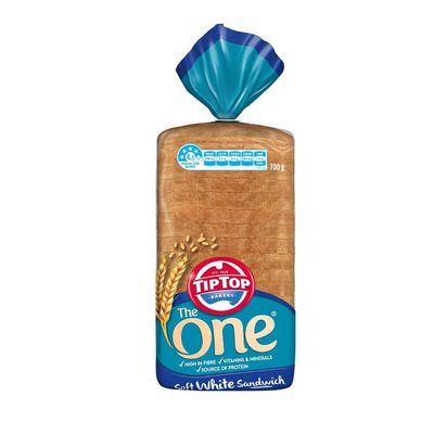 Tip Top The One White Sandwich Slice Bread Loaf 700g