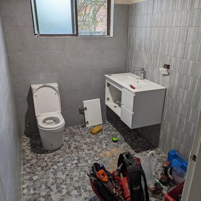 bathroom renovation Bunnings Shamus 