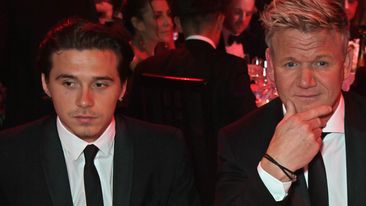 Brooklyn Beckham and Gordon Ramsay attend the the GQ Men Of The Year Awards 2019 in association with HUGO BOSS at the Tate Modern on September 3, 2019 in London