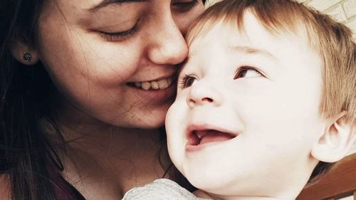 Kiwi Brooke McKinnon, pictured with her four-year-old son Seth.