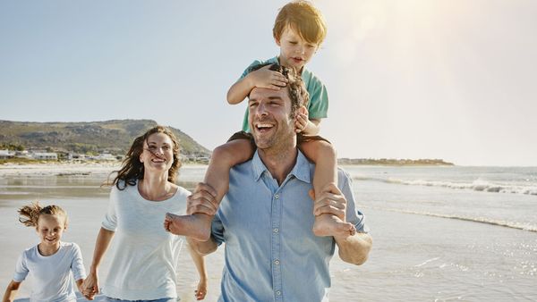 Family on holiday