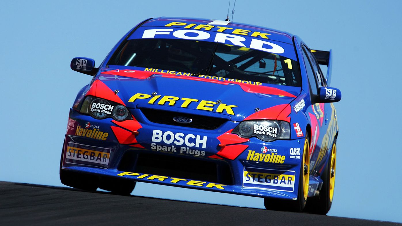 Marcos Ambrose in action in the 2004 Bathurst 1000.