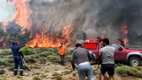 Fire officials reported that 25 people were missing Sunday. (Image: AP)