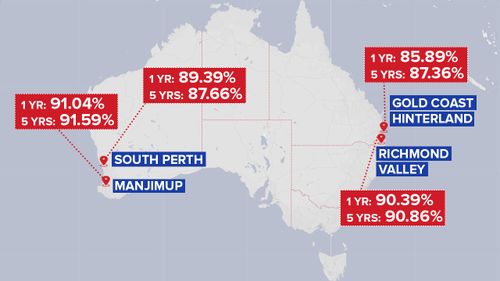 Australia's anti-vaccination hotspots. (9news.com.au)