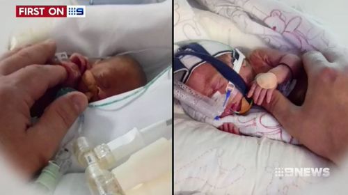 The twins were born at 23 weeks. (9NEWS)