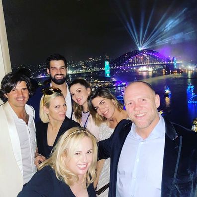 Zara and Mike Tindal celebrate New Year's Eve with Rebel Wilson in Sydney