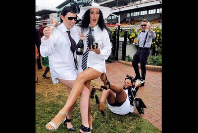 It's fair to say that anything goes at the Melbourne Cup.