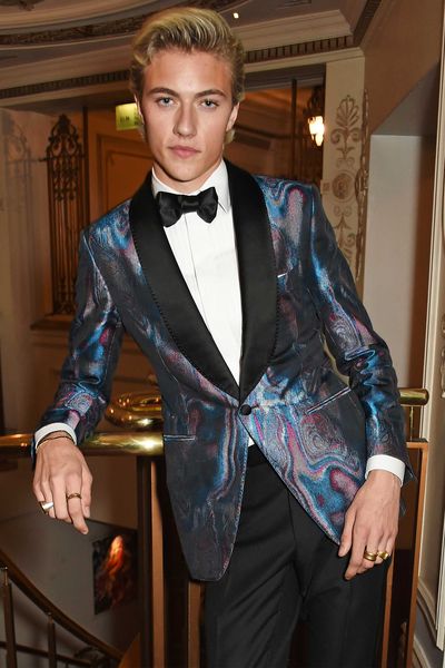 Unlike many men, Lucky
Blue Smith knows the power of a good dye job. Though
he was scouted at the age of 10 after accompanying his sister to her LA modelling agency NEXT, it wasn't until a couple
of years later, when Lucky went platinum blond, that his
star was truly on
the rise. He was nabbed for campaigns
with the likes of Tom Ford and Tommy Hilfiger, and now, at 17, is one of just a handful of famous male models. There is
more to Lucky than being really ridiculously good looking though: he's a drummer in rock band The Atomics with his three older sisters and has
a film due out this year.&nbsp;Thanks to his recent
appointment as the face of L'Oreal Paris Men
Expert, we'll be seeing a lot more of those platinum
locks. Here, the model chats grooming,
selfies and his date night secret weapon.
