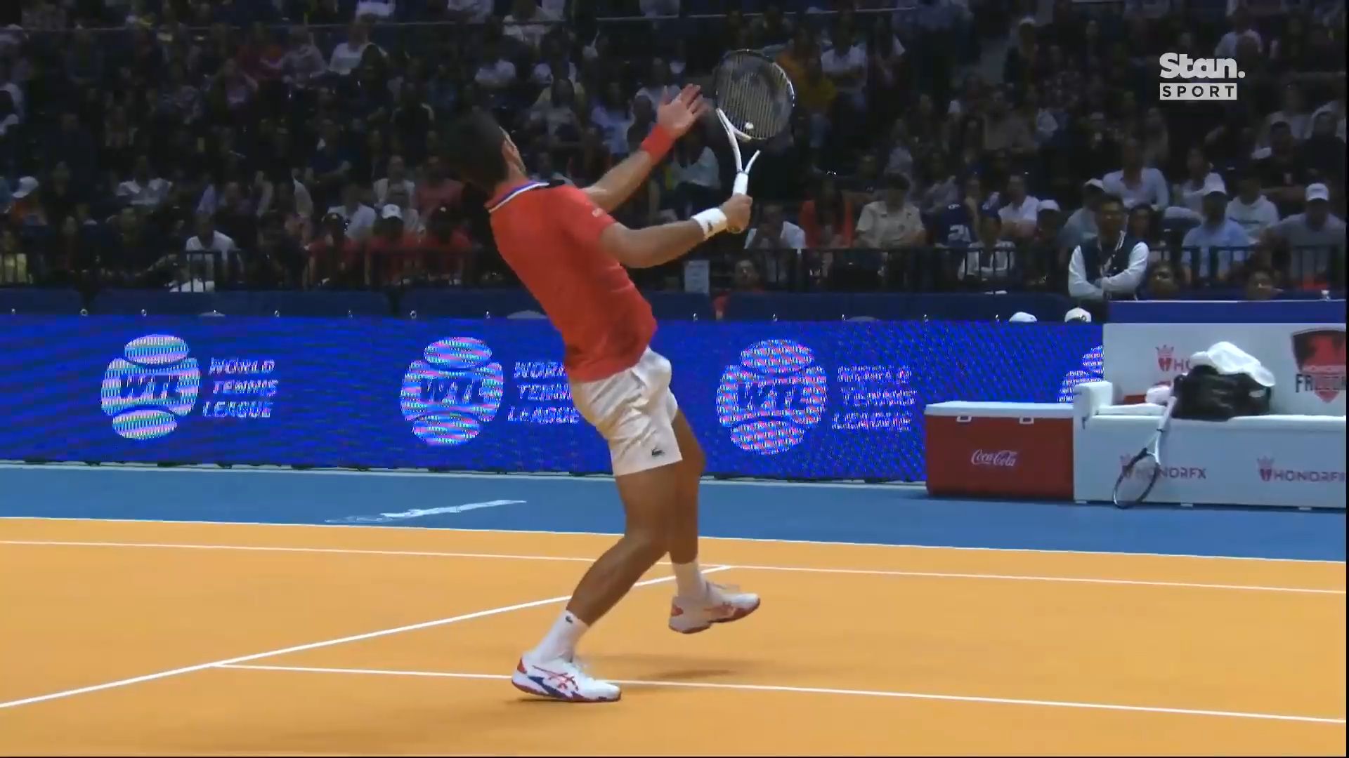 Strange Novak Djokovic revenge act during upset loss to Alexander Zverev at World Tennis League