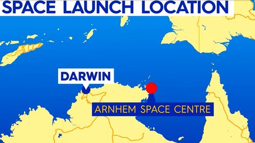 The rocket will take off the Arnhem Land tonight.