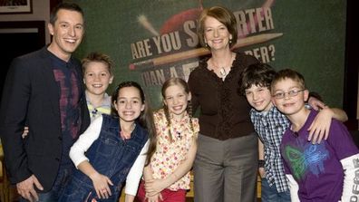 Rove McManus, Julia Gillard, former Prime Minister, game show, kids