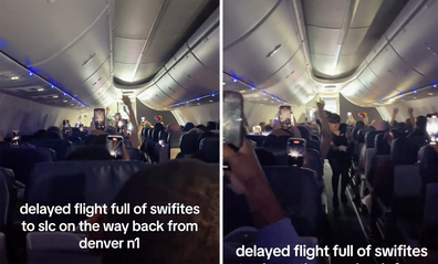 Plane full of singing Taylor Swift fans during delayed flight sparks debate