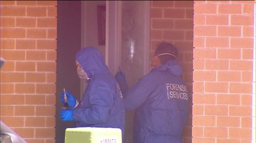 Forensic crews visited the home yesterday. (9NEWS)