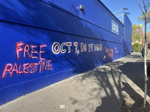 Graffiti pró-hamas em Fitzroy